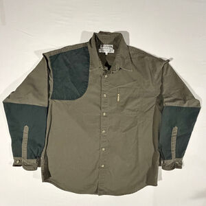 VTG Columbia Briarshun Hunting Shirt L Men’s Green Quilted Shooting Pad Utility